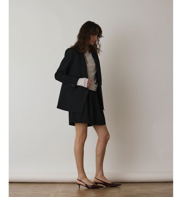  「リネンライクダブルジャケット」|テーラードジャケット|