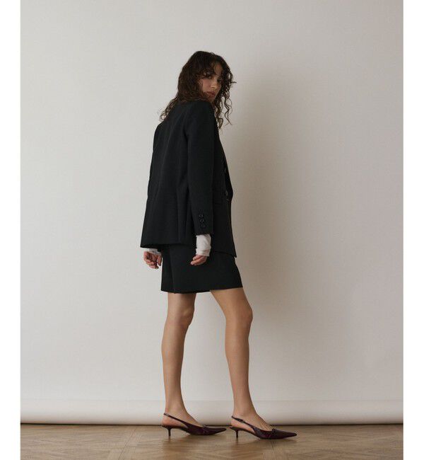  「リネンライクダブルジャケット」|テーラードジャケット|