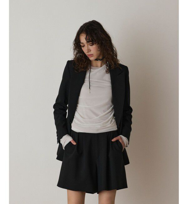  「リネンライクダブルジャケット」|テーラードジャケット|