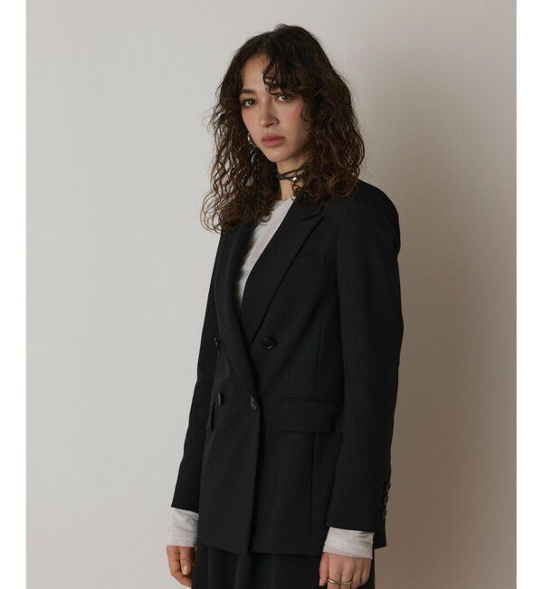  「リネンライクダブルジャケット」|テーラードジャケット|