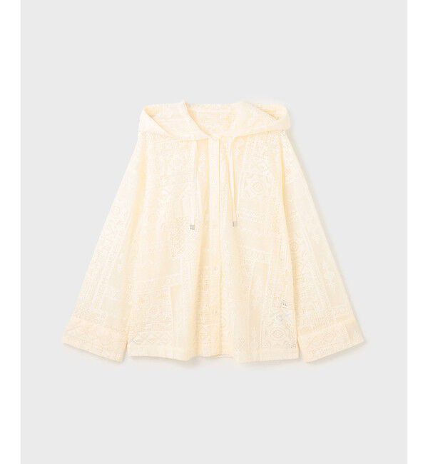 GRACE CONTINENTAL「キカレースフード付トップ」|シャツ・ブラウス|