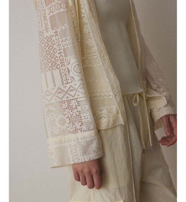 GRACE CONTINENTAL「キカレースフード付トップ」|シャツ・ブラウス|