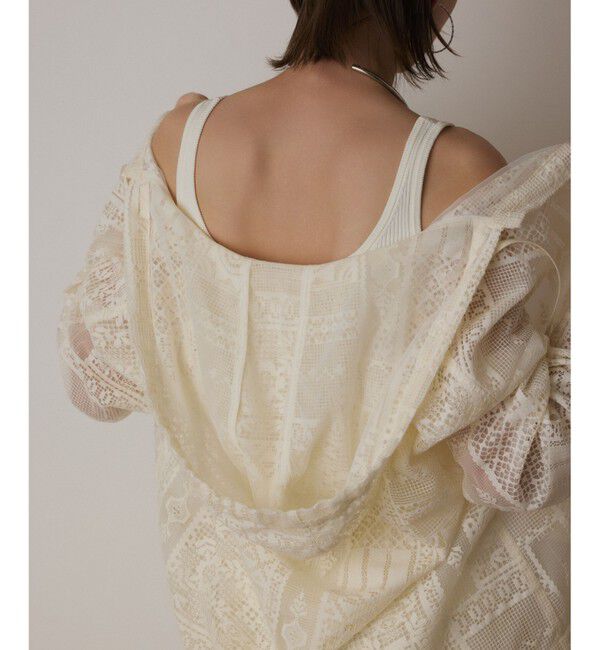 GRACE CONTINENTAL「キカレースフード付トップ」|シャツ・ブラウス|