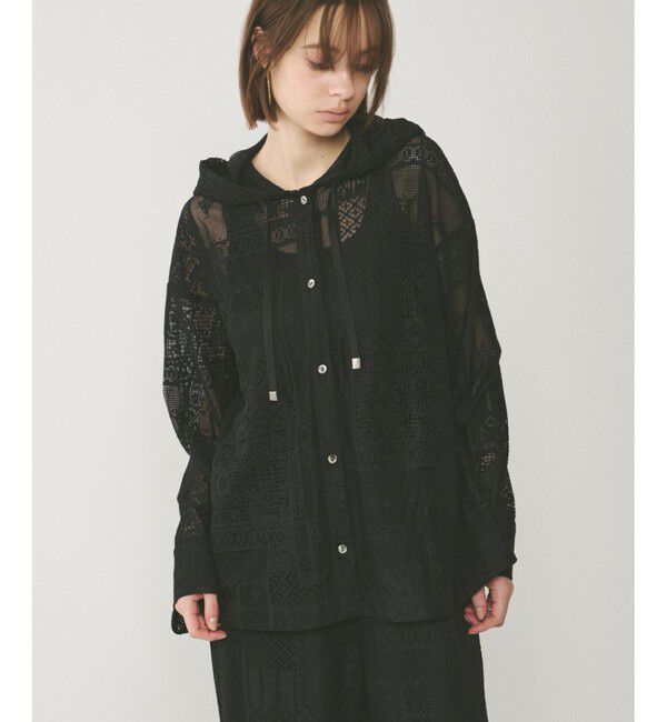 GRACE CONTINENTAL「キカレースフード付トップ」|シャツ・ブラウス|