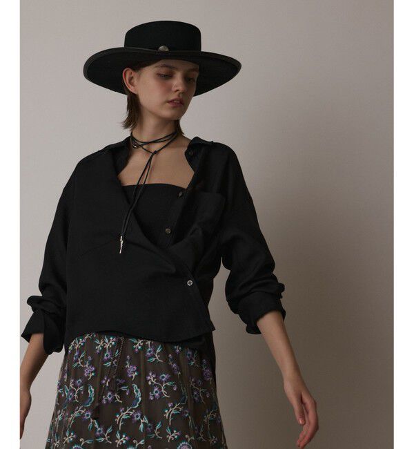 GRACE CONTINENTAL「シアー2wayウエスタンシャツ」|シャツ・ブラウス|