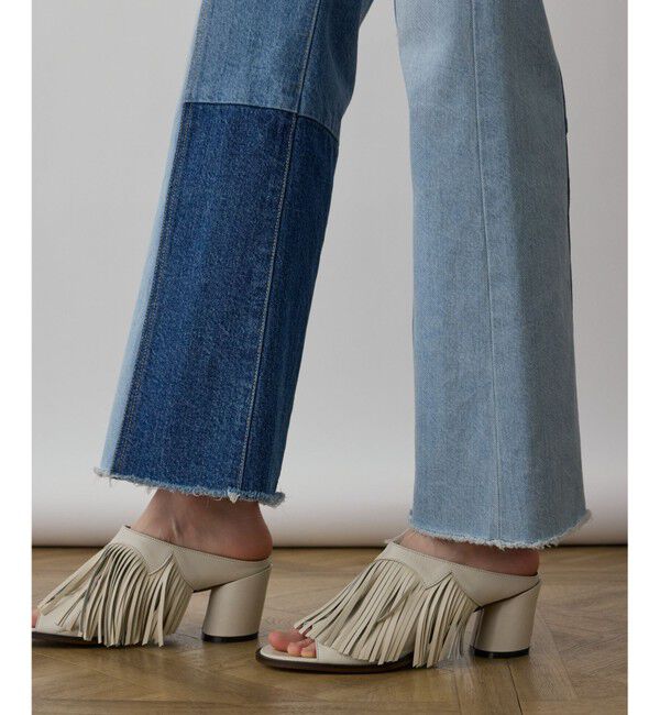 GRACE CONTINENTAL「パッチワークデニムパンツ」|デニム|