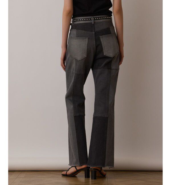 GRACE CONTINENTAL「パッチワークデニムパンツ」|デニム|