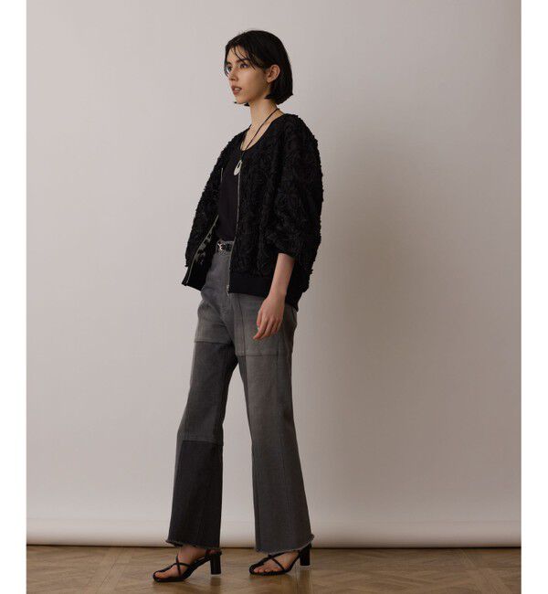 GRACE CONTINENTAL「パッチワークデニムパンツ」|デニム|