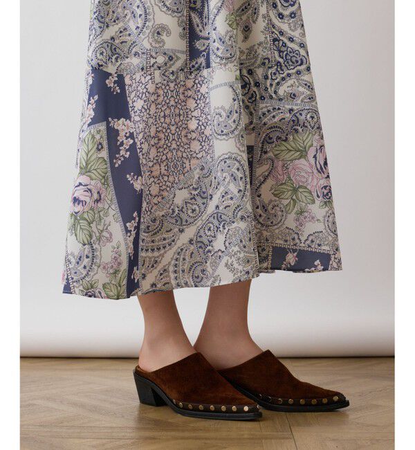 GRACE CONTINENTAL「スカーフプリントドレス」|ワンピース|