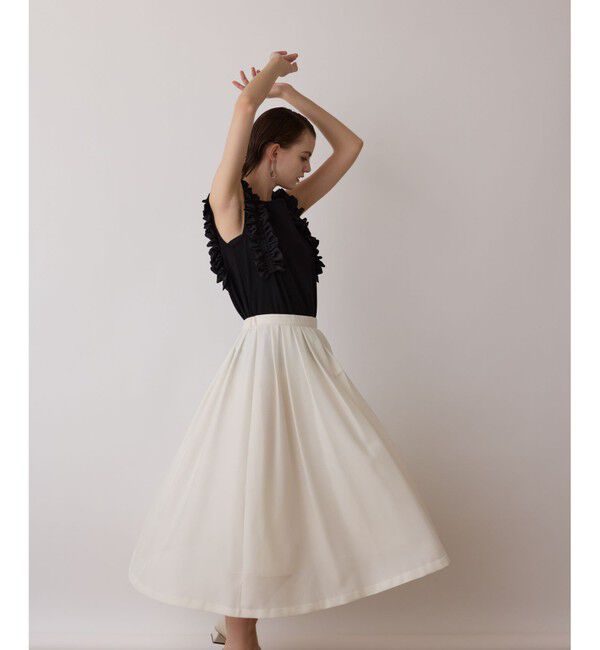 GRACE CONTINENTAL「シアーメッシュスカート」|スカート|