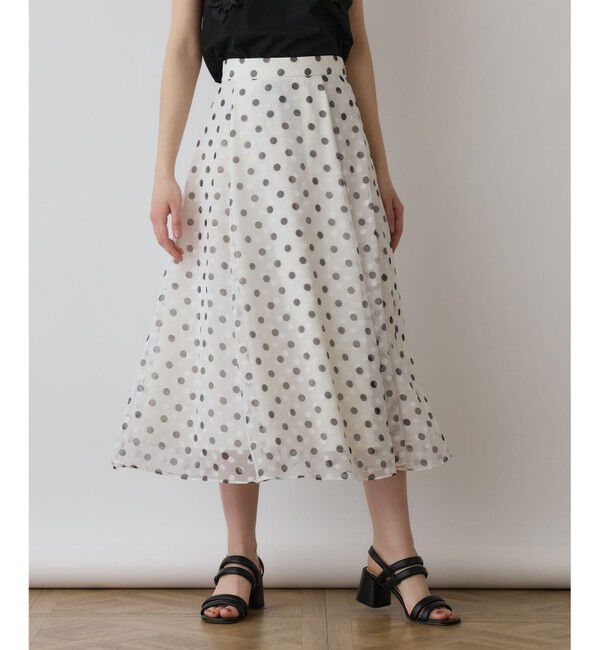 GRACE CONTINENTAL「ドットオパールスカート」|スカート|