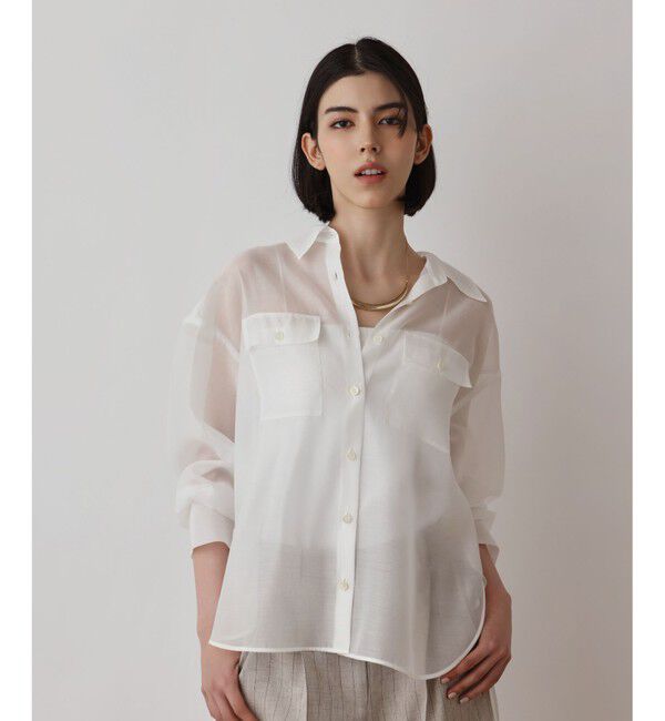 Diagram「マットシアーシャツ」|シャツ・ブラウス|ホワイト