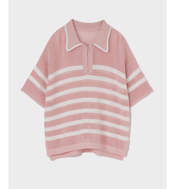 Grace Class「ワッフルボーダートップ」|Tシャツ・カットソー|