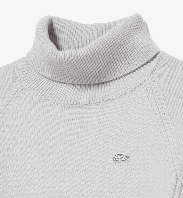 LACOSTE「ミドルゲージタートルネックニットドレス」|ワンピース|