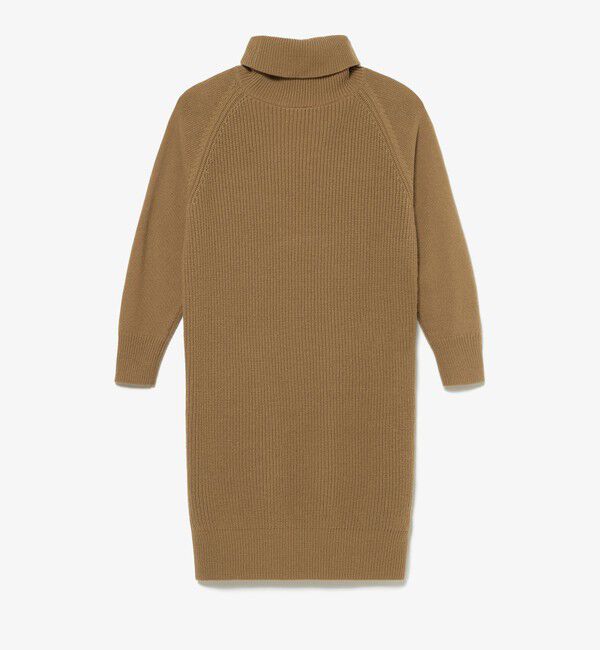 LACOSTE「ミドルゲージタートルネックニットドレス」|ワンピース|