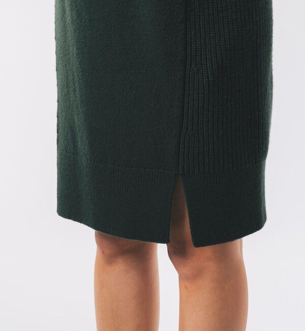 LACOSTE「ミドルゲージタートルネックニットドレス」|ワンピース|