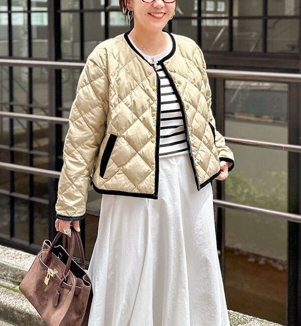 TAION×LIMONTA】別注ベロアパイピングショートダウン（NOLLEY'S