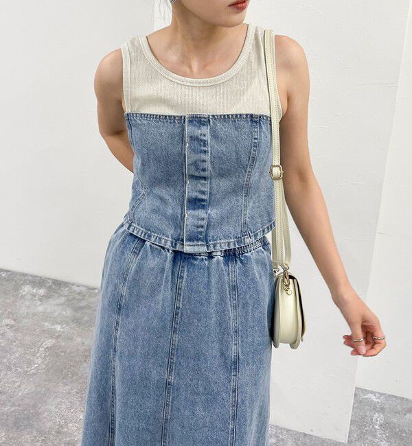 fredy emue「デニム/ミリタリービスチェ」|シャツ・ブラウス|