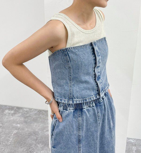 fredy emue「デニム/ミリタリービスチェ」|シャツ・ブラウス|