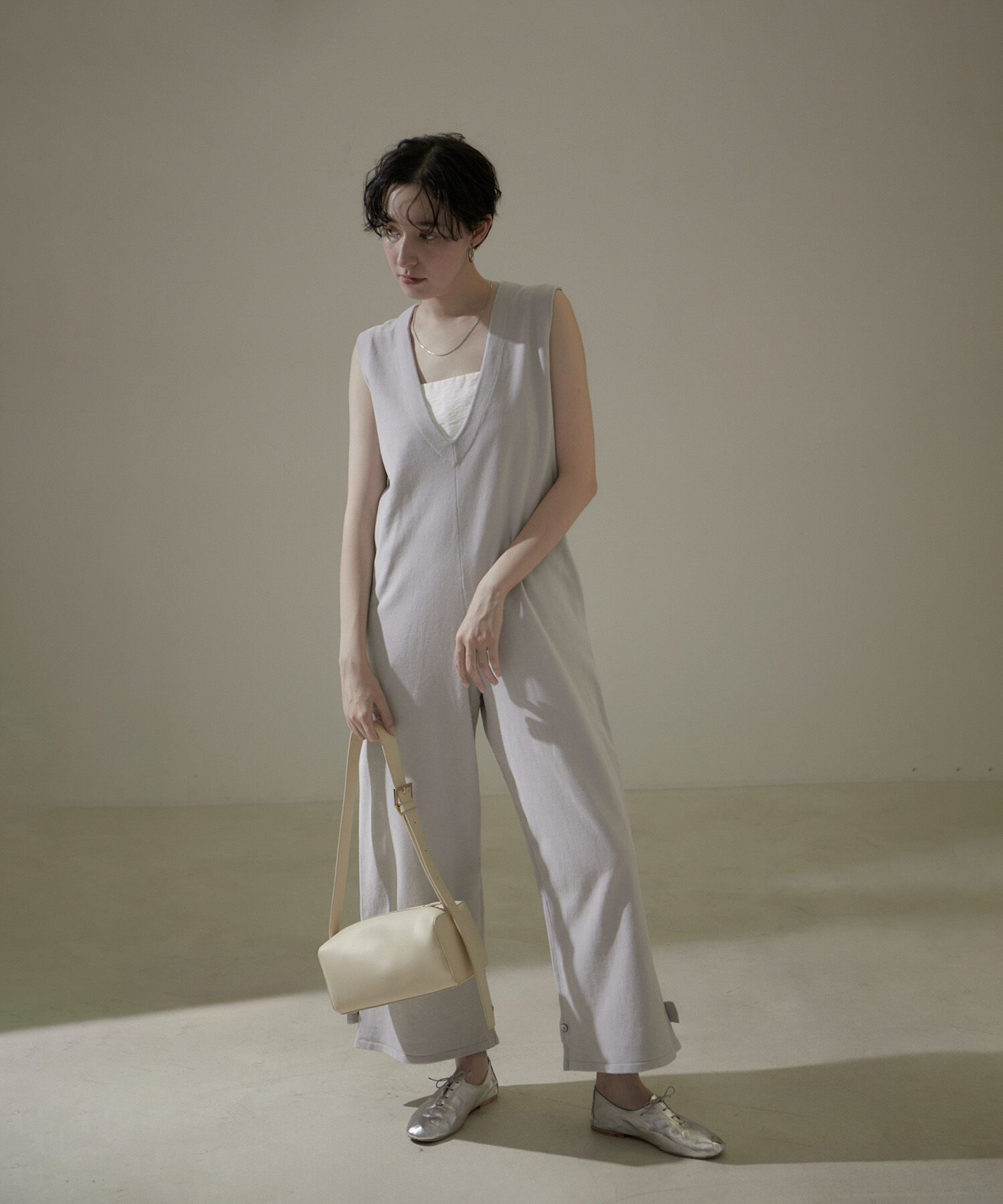 SALON adam et rope'「オールインワン -CreamyCotton /クリーミーコットン-」|オールインワン|ライトグレー(08)