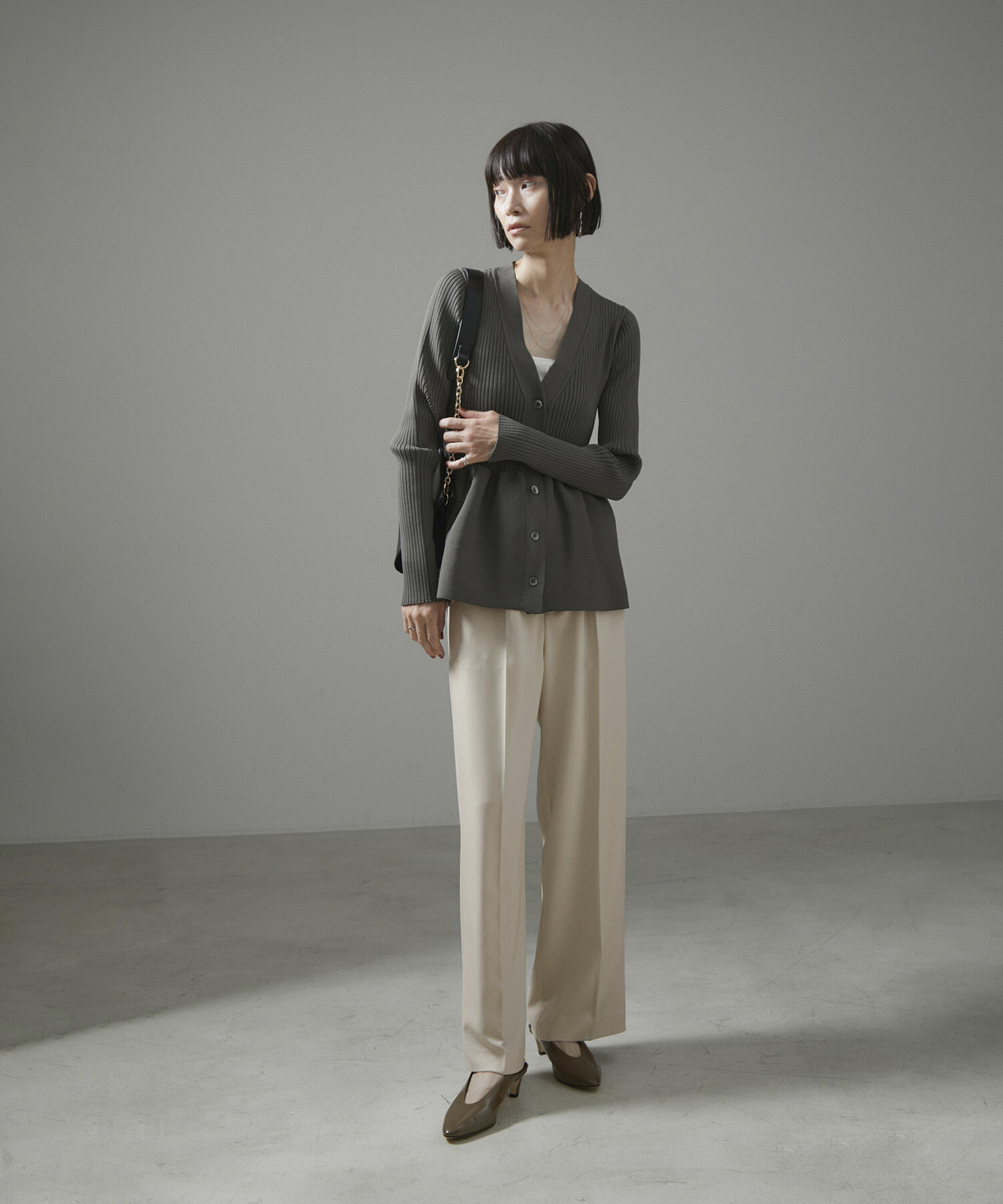 SALON adam et rope'「[追加]イージーリラックスストレートパンツ2/スラックス【接触冷感・UVケア・洗える】」|その他|