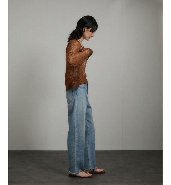 SALON adam et rope'「ギマコットンスパンコールカーディガン」|カーディガン|