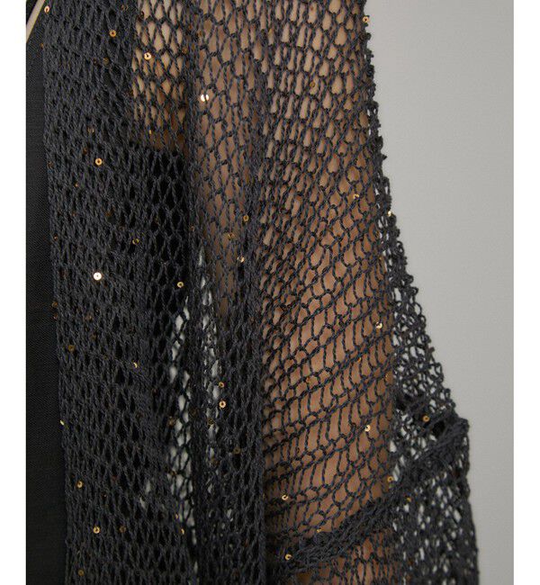 SALON adam et rope'「ギマコットンスパンコールカーディガン」|カーディガン|