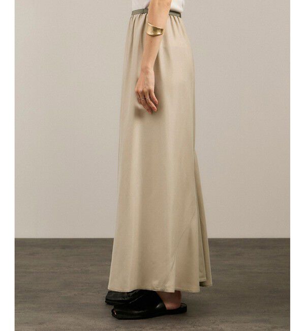 SALON adam et rope'「キュプラツイルバックフレアースカート［セットアップ対応］」|スカート|