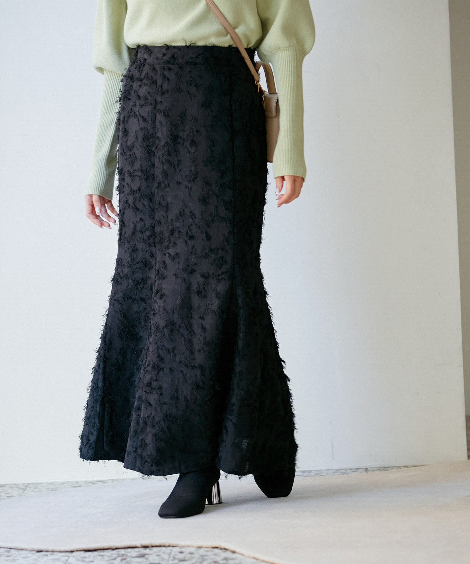 VIS「【洗える】フリンジマーメイドスカート」|スカート|