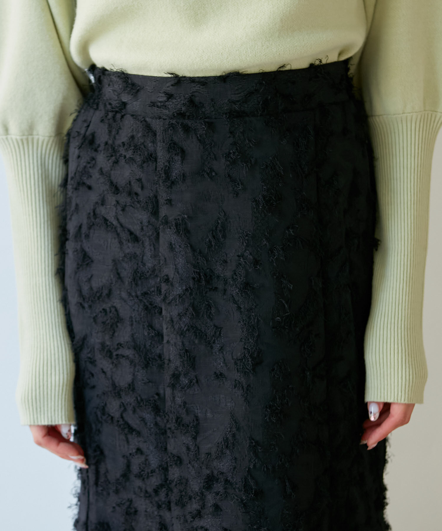 VIS「【洗える】フリンジマーメイドスカート」|スカート|