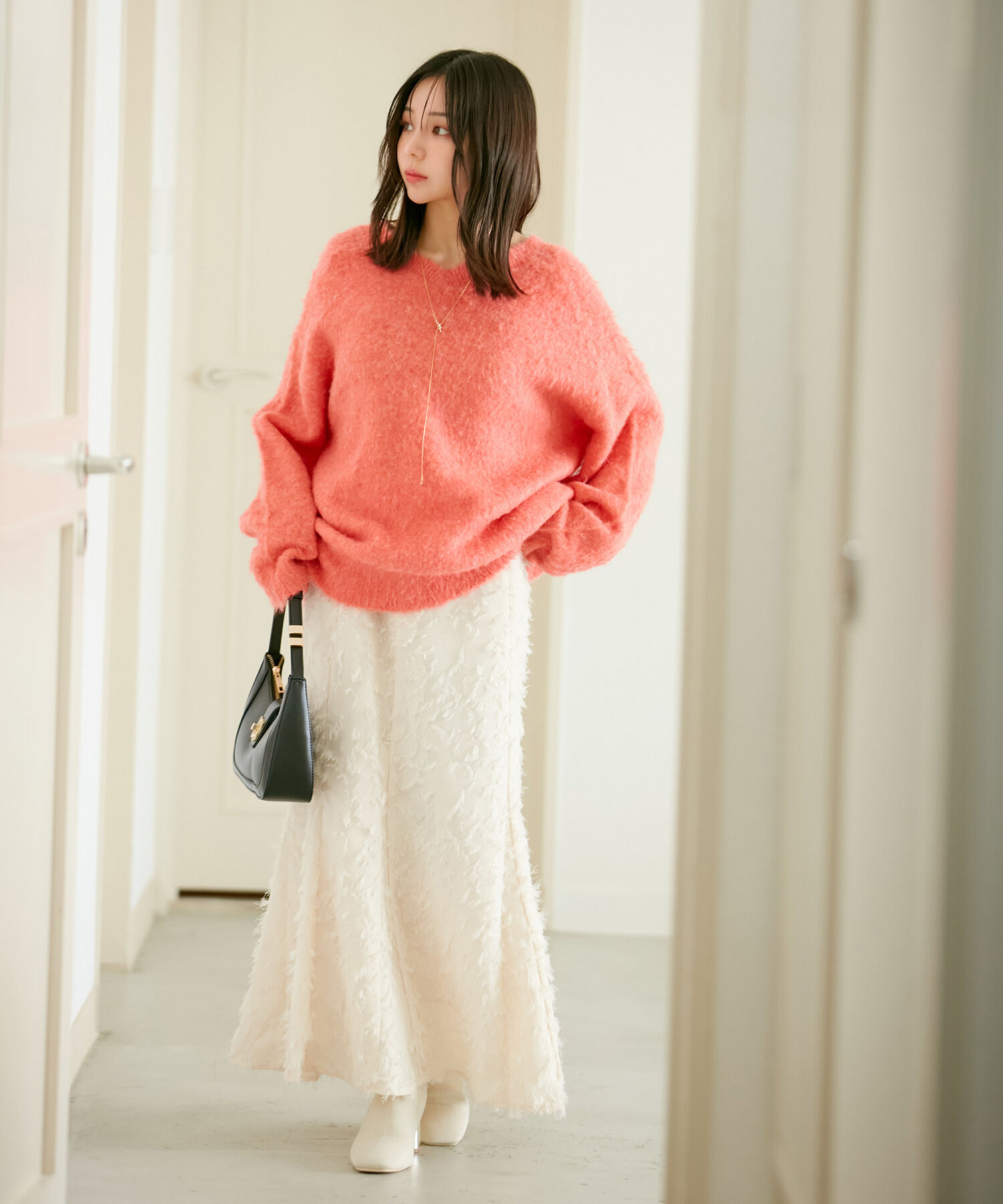 VIS「【洗える】フリンジマーメイドスカート」|スカート|