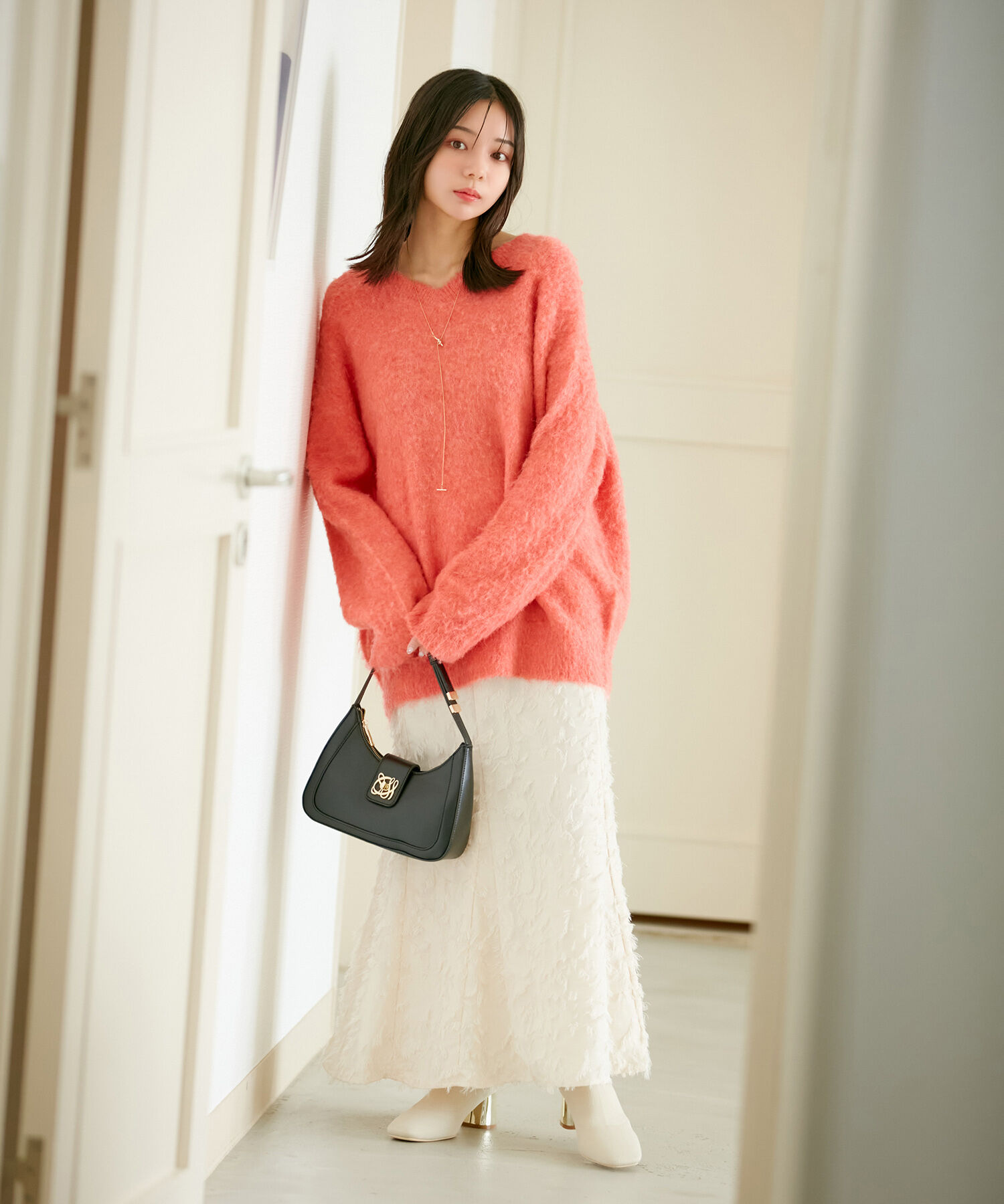 VIS「【洗える】フリンジマーメイドスカート」|スカート|