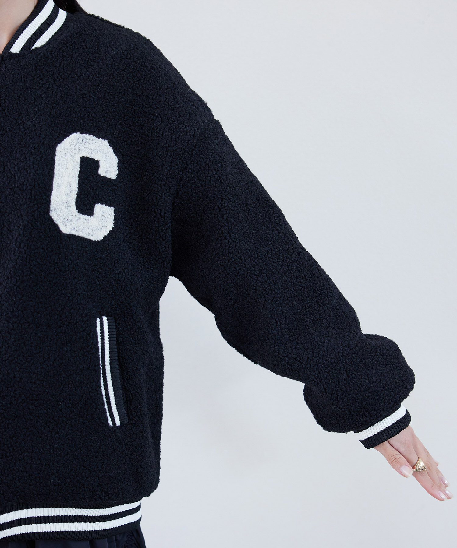 VIS「ボアスタジアムジャンパー【WEB・アウトレット限定】」|ブルゾン・スタジャン|