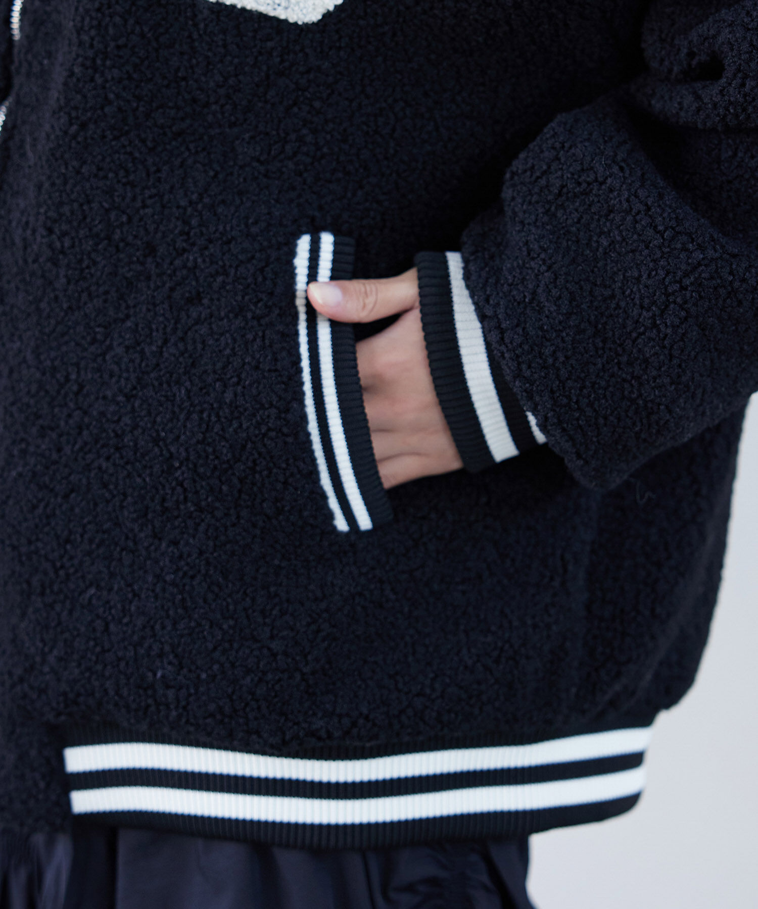 VIS「ボアスタジアムジャンパー【WEB・アウトレット限定】」|ブルゾン・スタジャン|