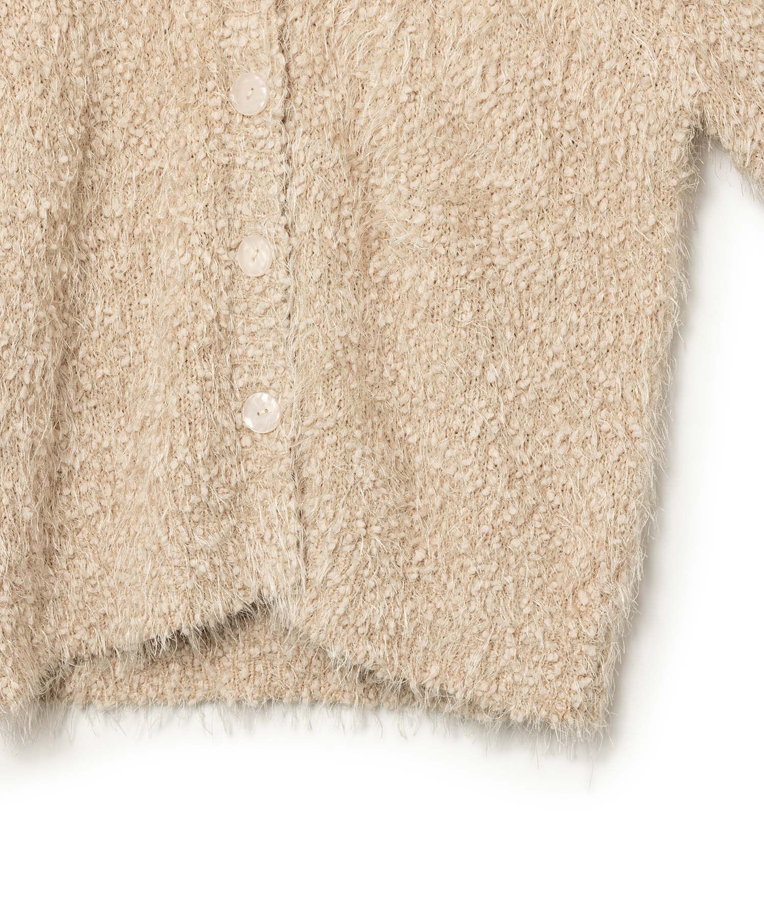 VIS「【選べる着丈】ポコポコヤーンVネックカーディガン」|カーディガン|