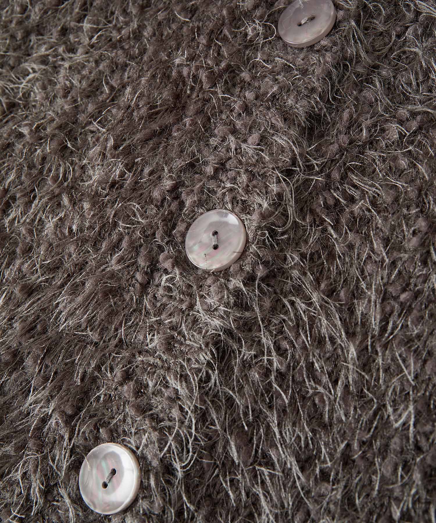 VIS「【選べる着丈】ポコポコヤーンVネックカーディガン」|カーディガン|