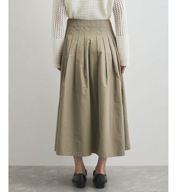 VIS「【洗える】タックプリーツフレアスカート」|スカート|
