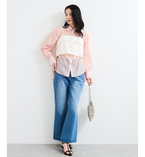 VIS「立体フラワービスチェ」|キャミソール|