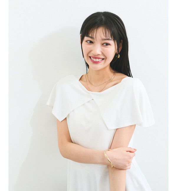 VIS「【WEB限定】ビッグカラーペプラムカットソー」|Tシャツ・カットソー|