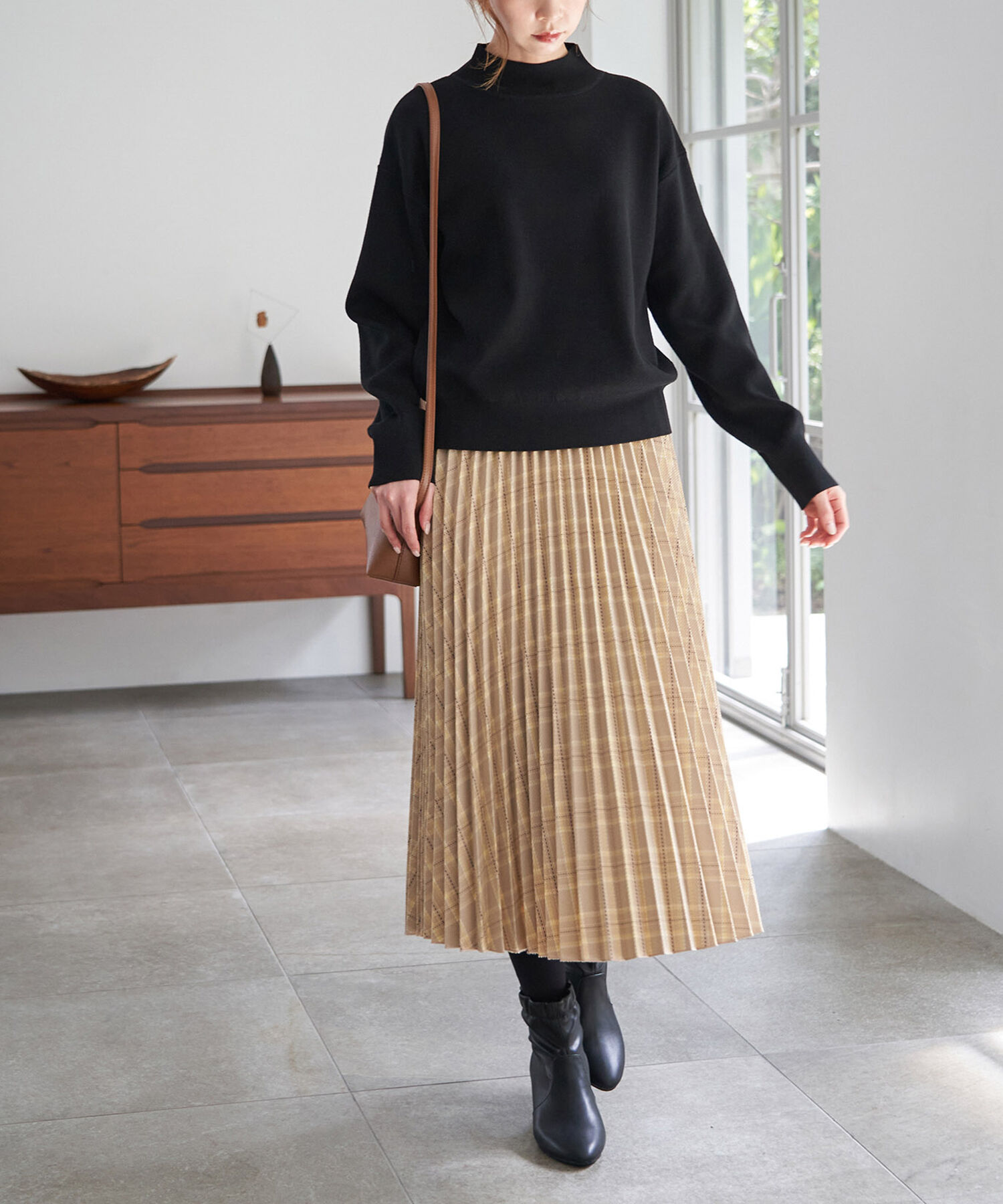 Rope&rsquo;Picnic「午後の紅茶&times;ROPE' PICNIC/チェックプリーツスカート/リンクコーデ」|スカート|