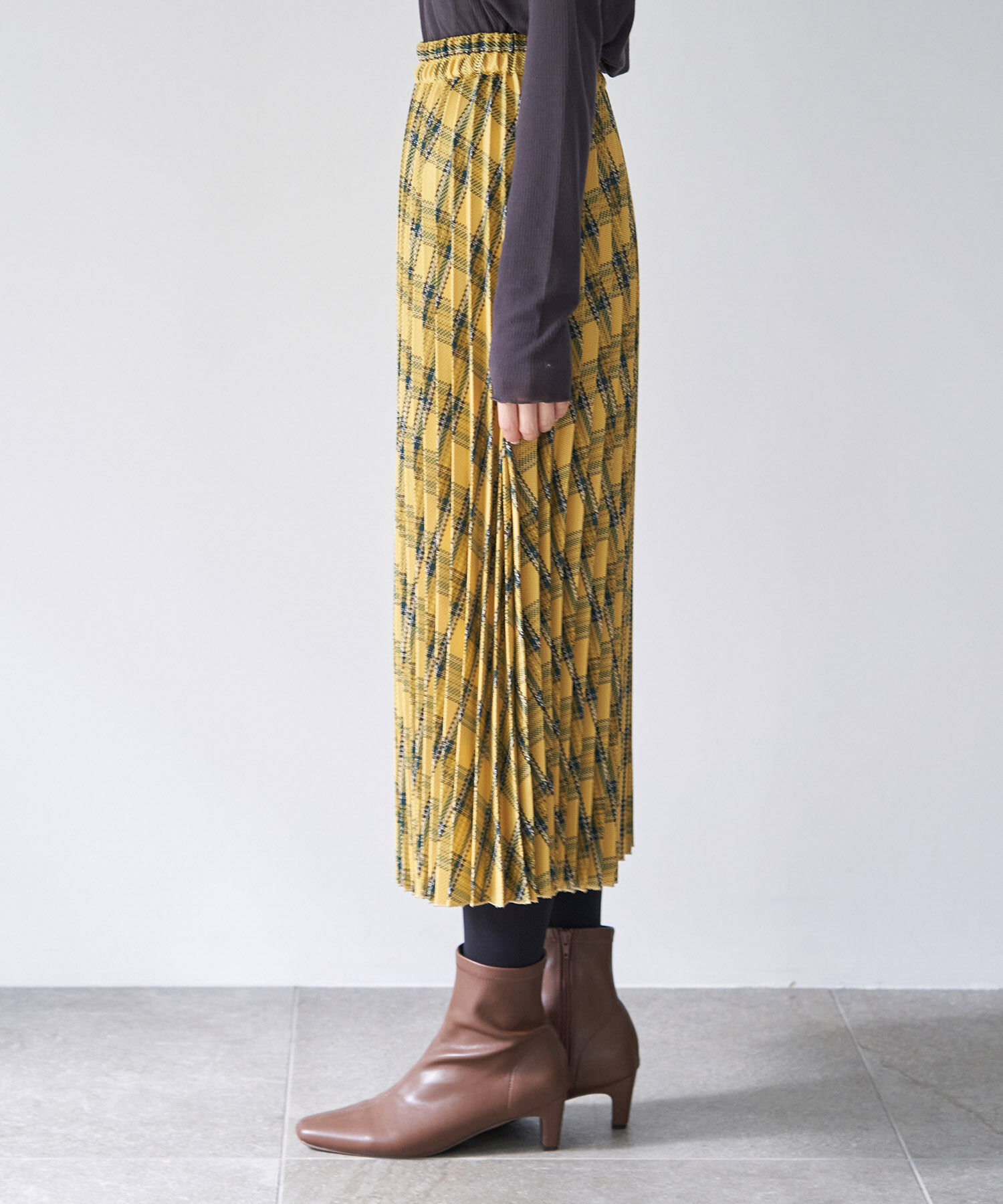 Rope&rsquo;Picnic「午後の紅茶&times;ROPE' PICNIC/チェックプリーツスカート/リンクコーデ」|スカート|