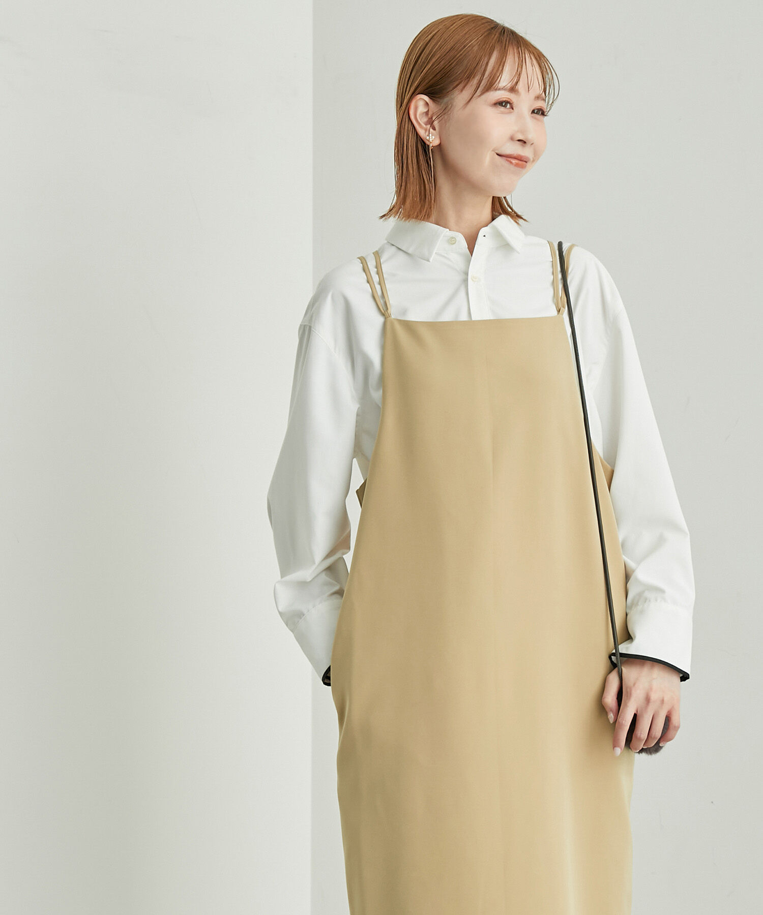 Rope&rsquo;Picnic「バッククロスキャミワンピース」|ワンピース|ベージュ(27)