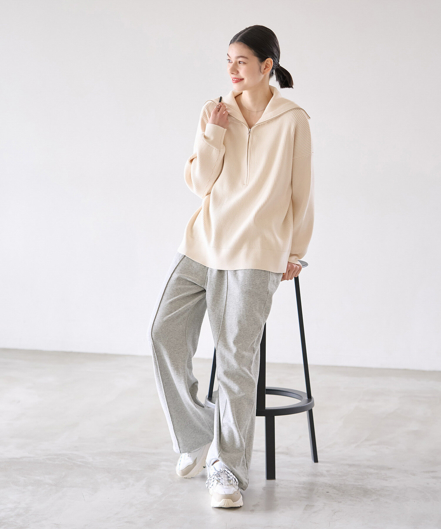 ROPE' PICNIC R「セットアップ対応/裾ドロスト付きスウェットパンツ」|その他|