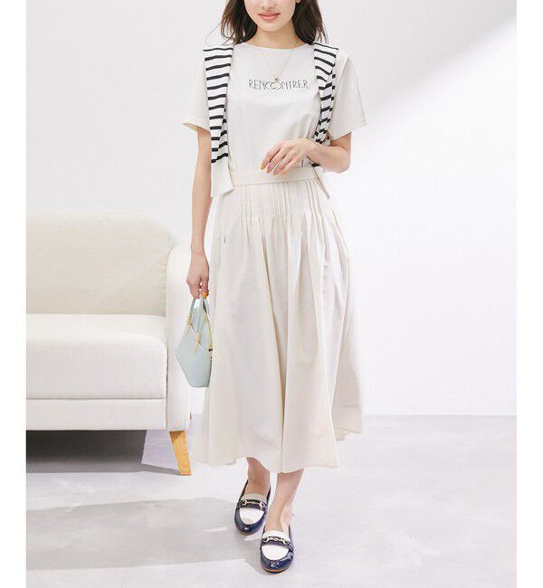 Rope&rsquo;Picnic「ランダムタックスカート」|スカート|