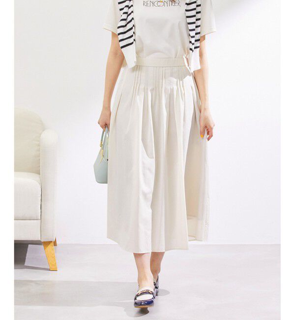 Rope&rsquo;Picnic「ランダムタックスカート」|スカート|