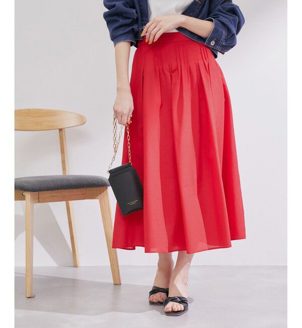 Rope&rsquo;Picnic「ランダムタックスカート」|スカート|