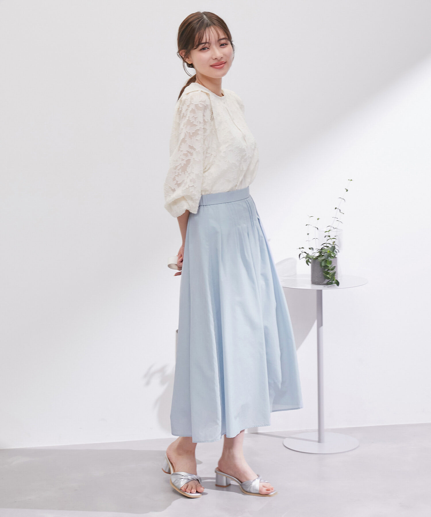 Rope&rsquo;Picnic「ランダムタックスカート」|スカート|