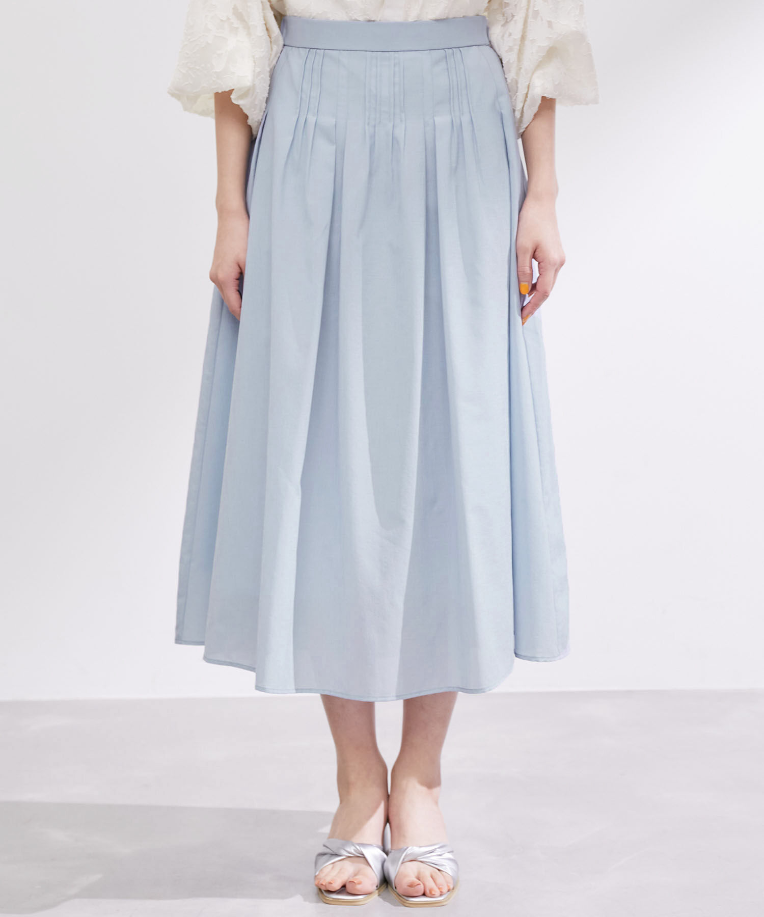 Rope&rsquo;Picnic「ランダムタックスカート」|スカート|