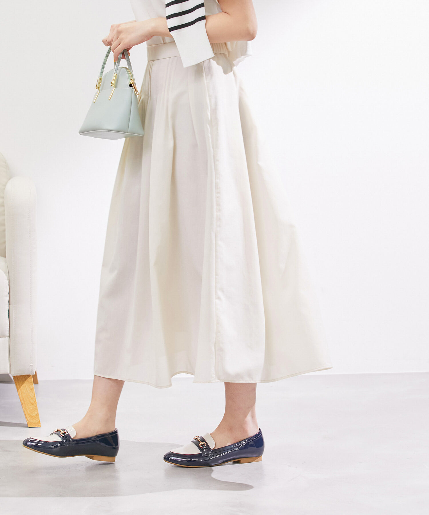 Rope&rsquo;Picnic「ランダムタックスカート」|スカート|