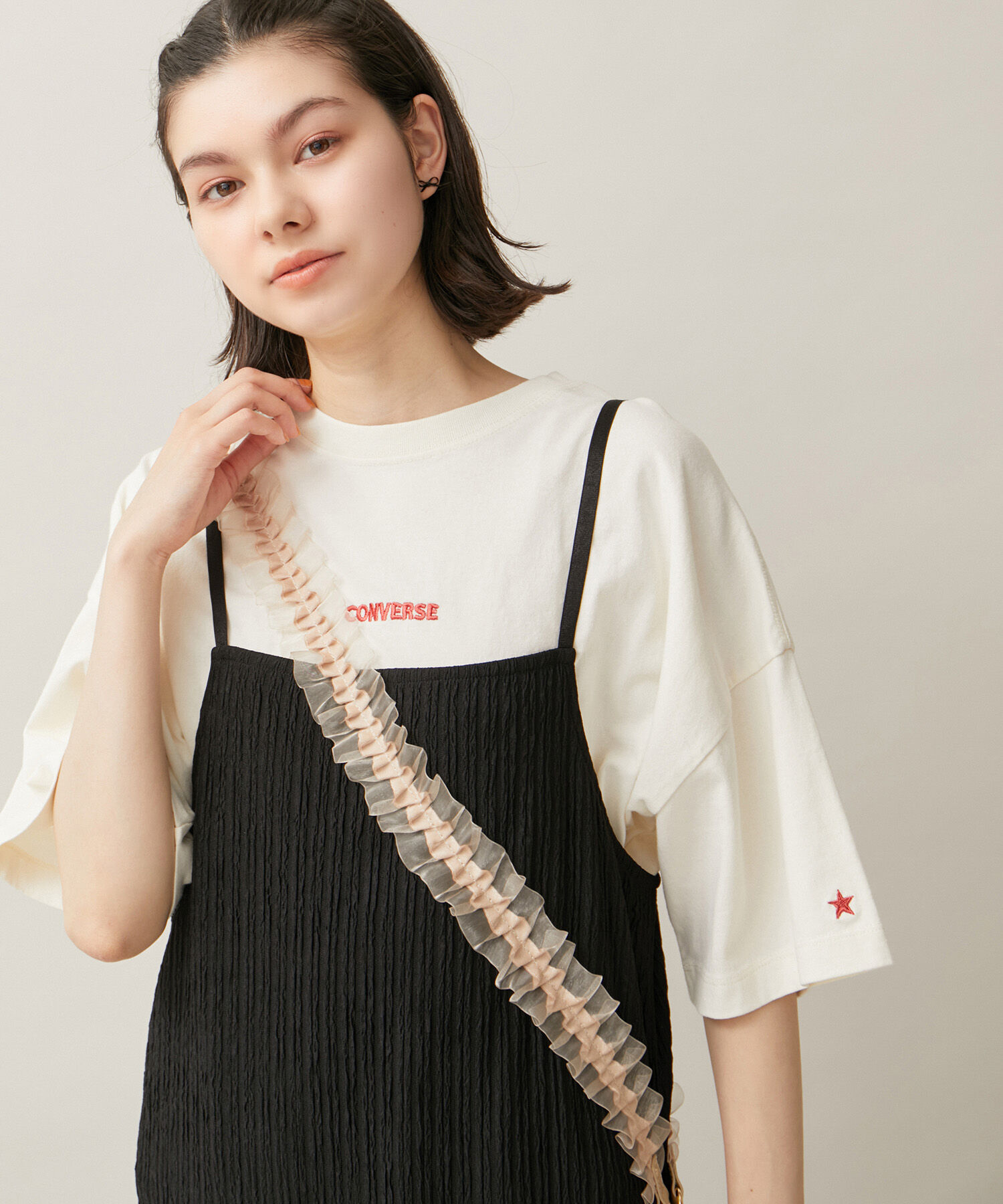 ROPE' PICNIC R「カットジャガードキャミワンピース」|ワンピース|